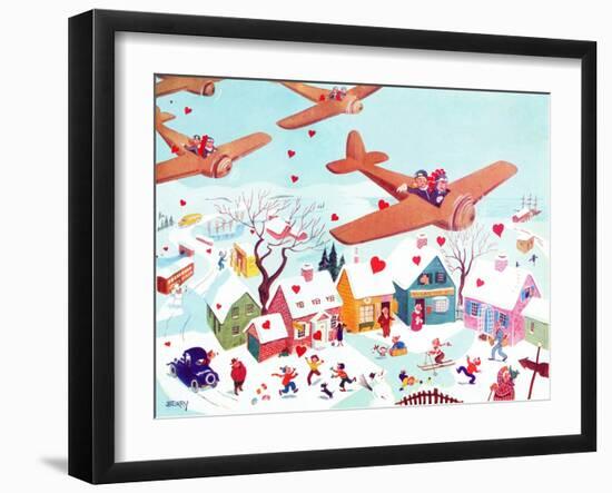 Valentines Flyers - Jack & Jill-Michael Berry-Framed Giclee Print