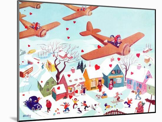 Valentines Flyers - Jack & Jill-Michael Berry-Mounted Giclee Print