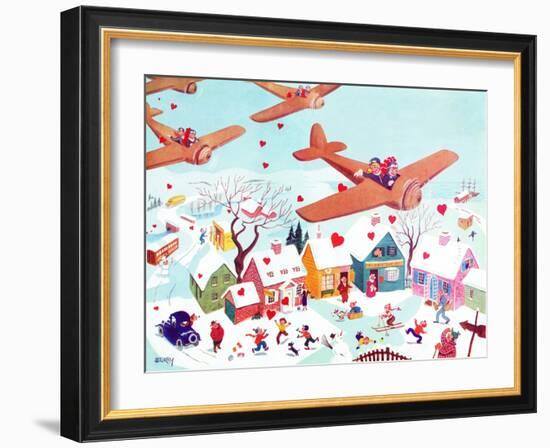 Valentines Flyers - Jack & Jill-Michael Berry-Framed Giclee Print