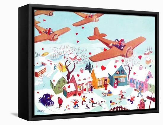 Valentines Flyers - Jack & Jill-Michael Berry-Framed Premier Image Canvas