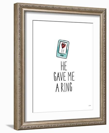 Valentines XI ILY-Leah York-Framed Art Print