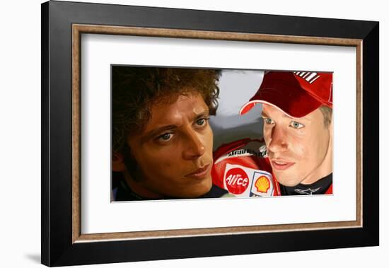 Valentino Rossi-Ron Fisher-Framed Art Print