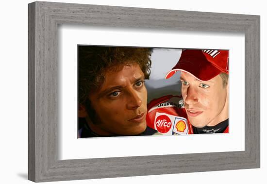 Valentino Rossi-Ron Fisher-Framed Art Print