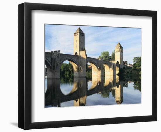 Valentre Bridge, Cahors, Lot, France-Peter Thompson-Framed Photographic Print