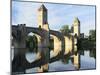 Valentre Bridge, Cahors, Lot, France-Peter Thompson-Mounted Photographic Print