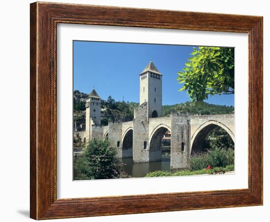 Valentre Bridge, Cahors, Lot, France-Peter Thompson-Framed Photographic Print