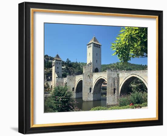 Valentre Bridge, Cahors, Lot, France-Peter Thompson-Framed Photographic Print
