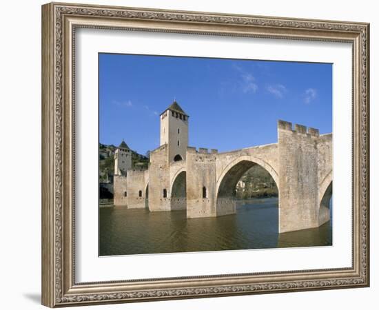 Valentre Bridge, Cahors, Quercy Region, Lot, France-Adam Tall-Framed Photographic Print