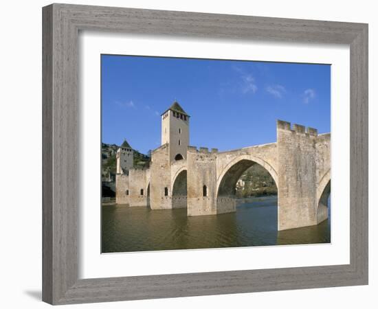 Valentre Bridge, Cahors, Quercy Region, Lot, France-Adam Tall-Framed Photographic Print