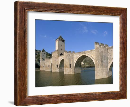 Valentre Bridge, Cahors, Quercy Region, Lot, France-Adam Tall-Framed Photographic Print