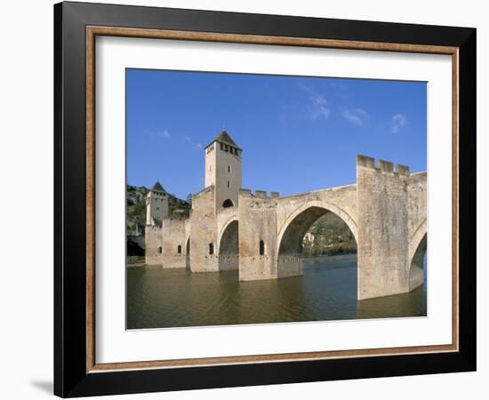 Valentre Bridge, Cahors, Quercy Region, Lot, France-Adam Tall-Framed Photographic Print