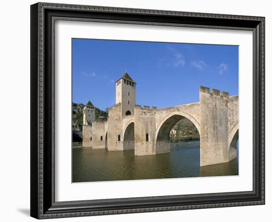 Valentre Bridge, Cahors, Quercy Region, Lot, France-Adam Tall-Framed Photographic Print