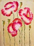 Poppies, Oil Painting on Canvas-Valenty-Framed Stretched Canvas