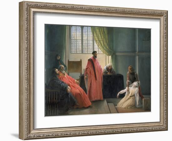 Valenza Gradenico Vor Der Hl, Inquisition-Francesco Hayez-Framed Giclee Print