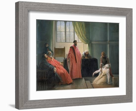Valenza Gradenico Vor Der Hl, Inquisition-Francesco Hayez-Framed Giclee Print