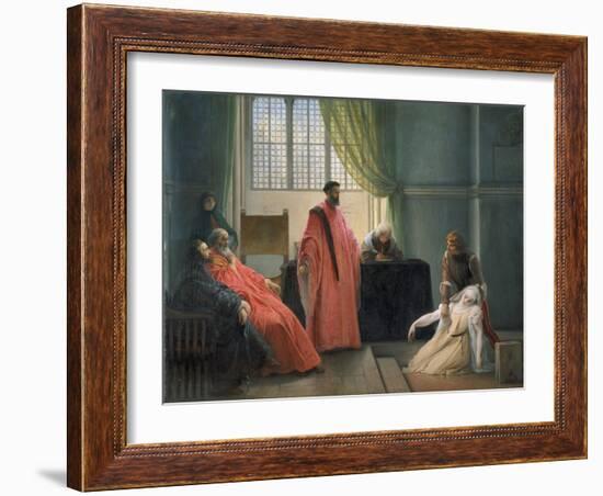 Valenza Gradenico Vor Der Hl, Inquisition-Francesco Hayez-Framed Giclee Print