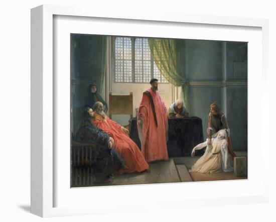 Valenza Gradenico Vor Der Hl, Inquisition-Francesco Hayez-Framed Giclee Print