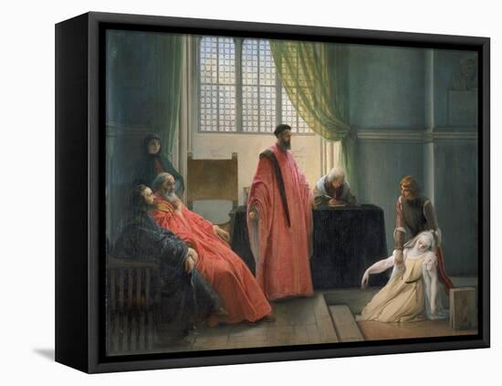 Valenza Gradenico Vor Der Hl, Inquisition-Francesco Hayez-Framed Premier Image Canvas