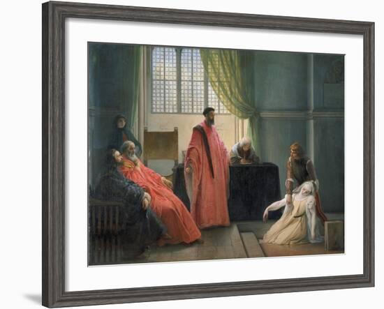 Valenza Gradenico Vor Der Hl, Inquisition-Francesco Hayez-Framed Giclee Print