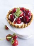 Organic Strawberries with Stems in a Dish-Valerie Janssen-Photographic Print