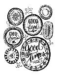 Good Food - Good Friends - Good Times-Valerie McKeehan-Framed Art Print