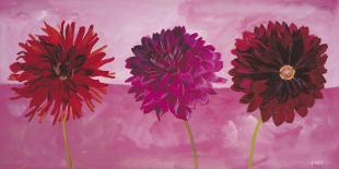 Le Jardin aux Fleurs Rouge-Valerie Roy-Art Print