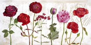 Le Jardin aux Fleurs Rouge-Valerie Roy-Framed Art Print