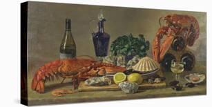 Still Life With Lobsters-Valeriy Chuikov-Stretched Canvas