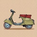 Vintage Scooter Retro Transport-Valeriy Kachaev-Mounted Art Print