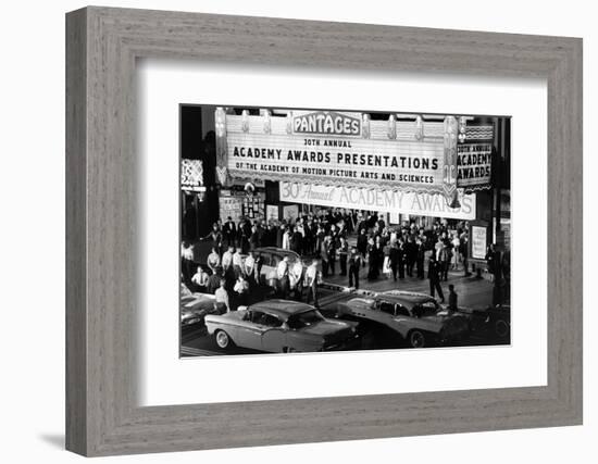 Valet Attendants Ready to Park Celebrities' Cars, 30th Academy Awards, Los Angeles, CA, 1958-Ralph Crane-Framed Photographic Print