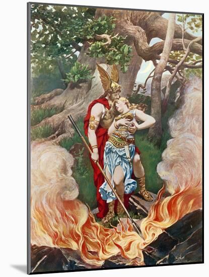 Valkyrie, Act III Scene II-Konrad Dielitz-Mounted Giclee Print