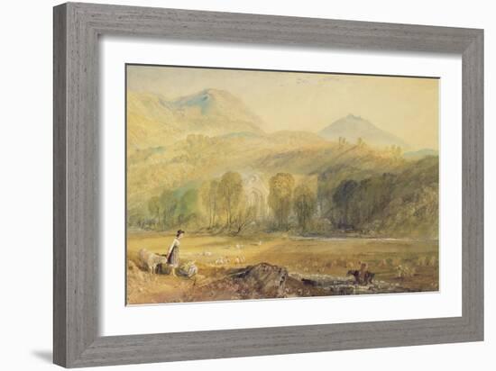 Valle Crucis Abbey, Denbighshire, C.1826-J. M. W. Turner-Framed Giclee Print