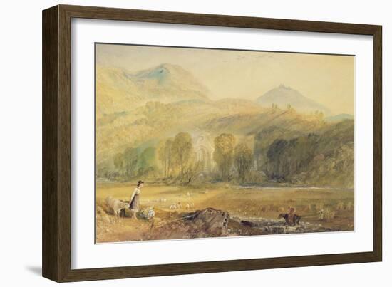 Valle Crucis Abbey, Denbighshire, C.1826-J. M. W. Turner-Framed Giclee Print