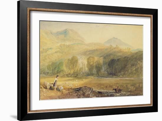 Valle Crucis Abbey, Denbighshire, C.1826-J. M. W. Turner-Framed Giclee Print