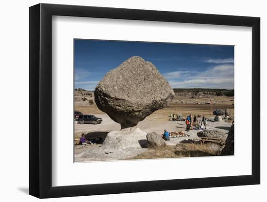 Valle de los Hongos (Mushroom Rocks) formed of volcanic ash, Creel, Chihuahua, Mexico, North Americ-Tony Waltham-Framed Photographic Print