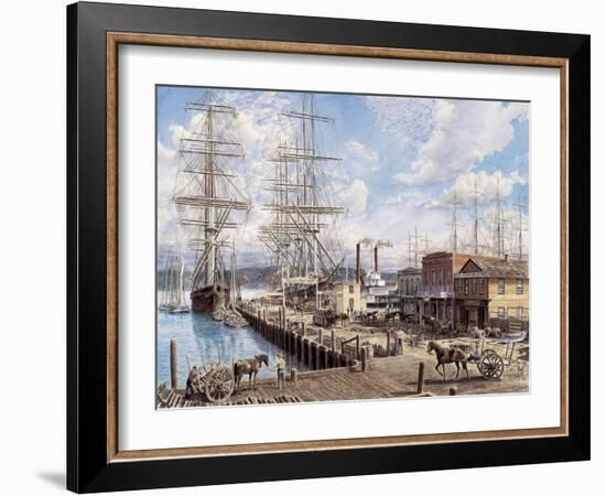 Vallejo St. Wharf-Stanton Manolakas-Framed Giclee Print