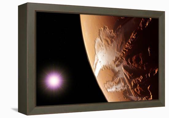 Valles Marineris, Mars-Detlev Van Ravenswaay-Framed Premier Image Canvas