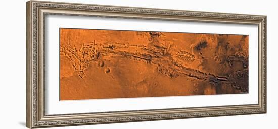 Valles Marineris, the Great Canyon of Mars-Stocktrek Images-Framed Photographic Print