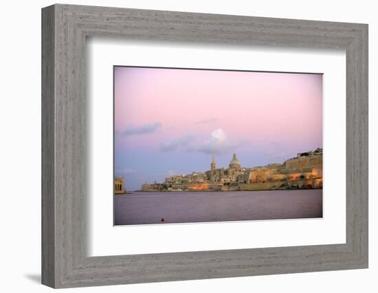 Valletta, Malta, Waterfront City Skyline During Sunset-Richard Wright-Framed Photographic Print