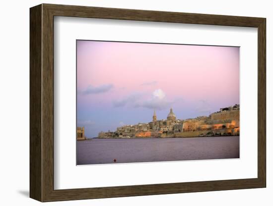 Valletta, Malta, Waterfront City Skyline During Sunset-Richard Wright-Framed Photographic Print