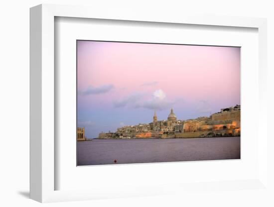 Valletta, Malta, Waterfront City Skyline During Sunset-Richard Wright-Framed Photographic Print