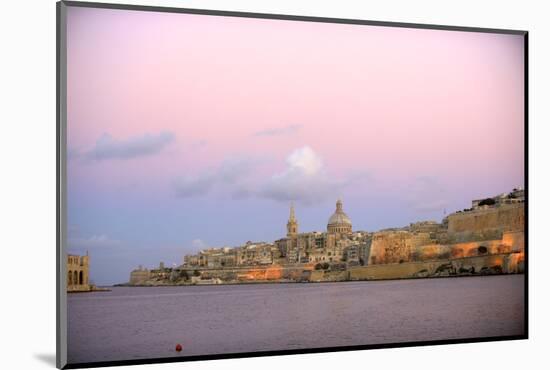 Valletta, Malta, Waterfront City Skyline During Sunset-Richard Wright-Mounted Photographic Print