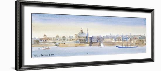 Valletta Skyline, 2011-Lucy Willis-Framed Giclee Print