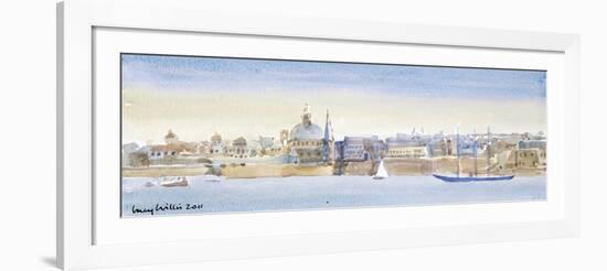 Valletta Skyline, 2011-Lucy Willis-Framed Giclee Print