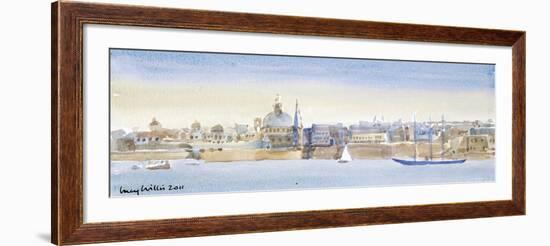 Valletta Skyline, 2011-Lucy Willis-Framed Giclee Print