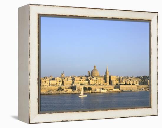 Valletta, Viewed from Sliema, Malta-Peter Thompson-Framed Premier Image Canvas