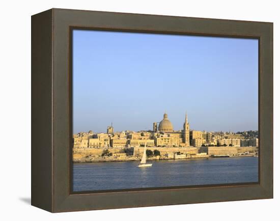 Valletta, Viewed from Sliema, Malta-Peter Thompson-Framed Premier Image Canvas