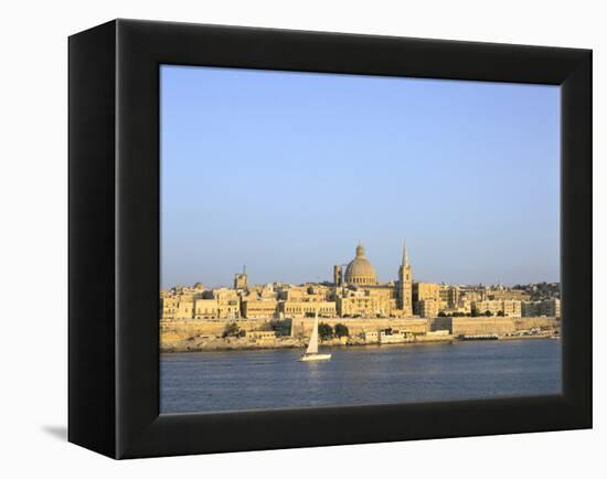 Valletta, Viewed from Sliema, Malta-Peter Thompson-Framed Premier Image Canvas