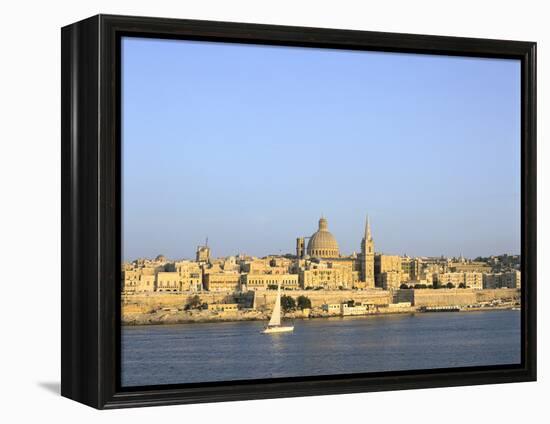 Valletta, Viewed from Sliema, Malta-Peter Thompson-Framed Premier Image Canvas