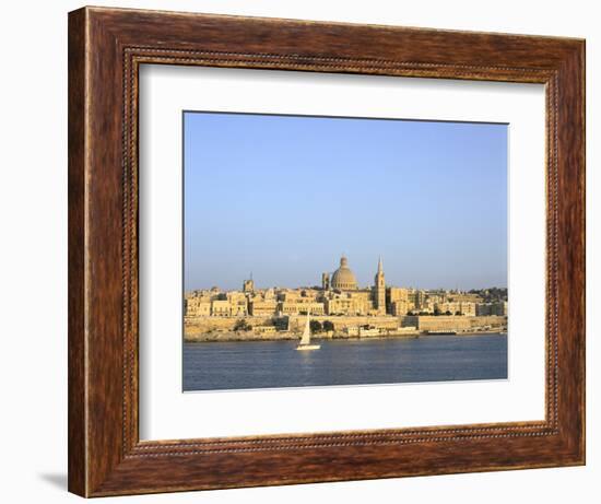 Valletta, Viewed from Sliema, Malta-Peter Thompson-Framed Premium Photographic Print